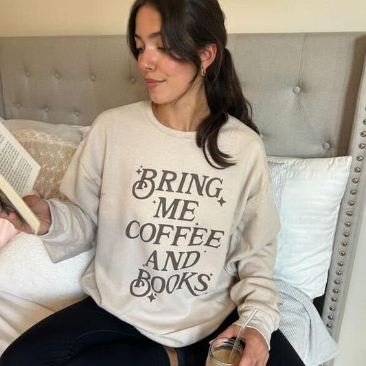 Bring Me Coffee And Books - clothing by TeeHivey.com (Image 1)