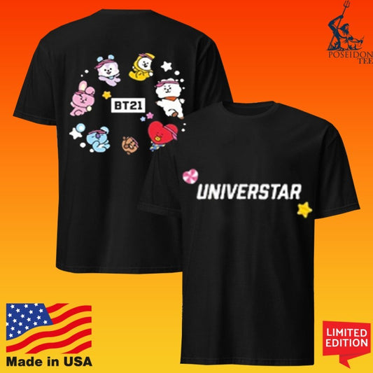 Playfest Bt21 Universtar Star Walk Baseball T-shirt