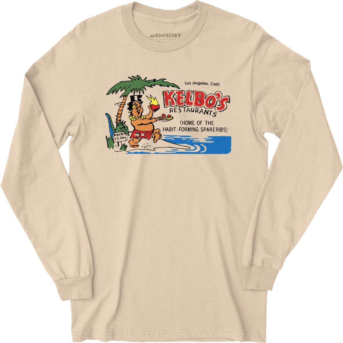 Kelbo's v2 - Los Angeles, CA - Vintage Tiki Bar - Long Sleeve T-Shirt