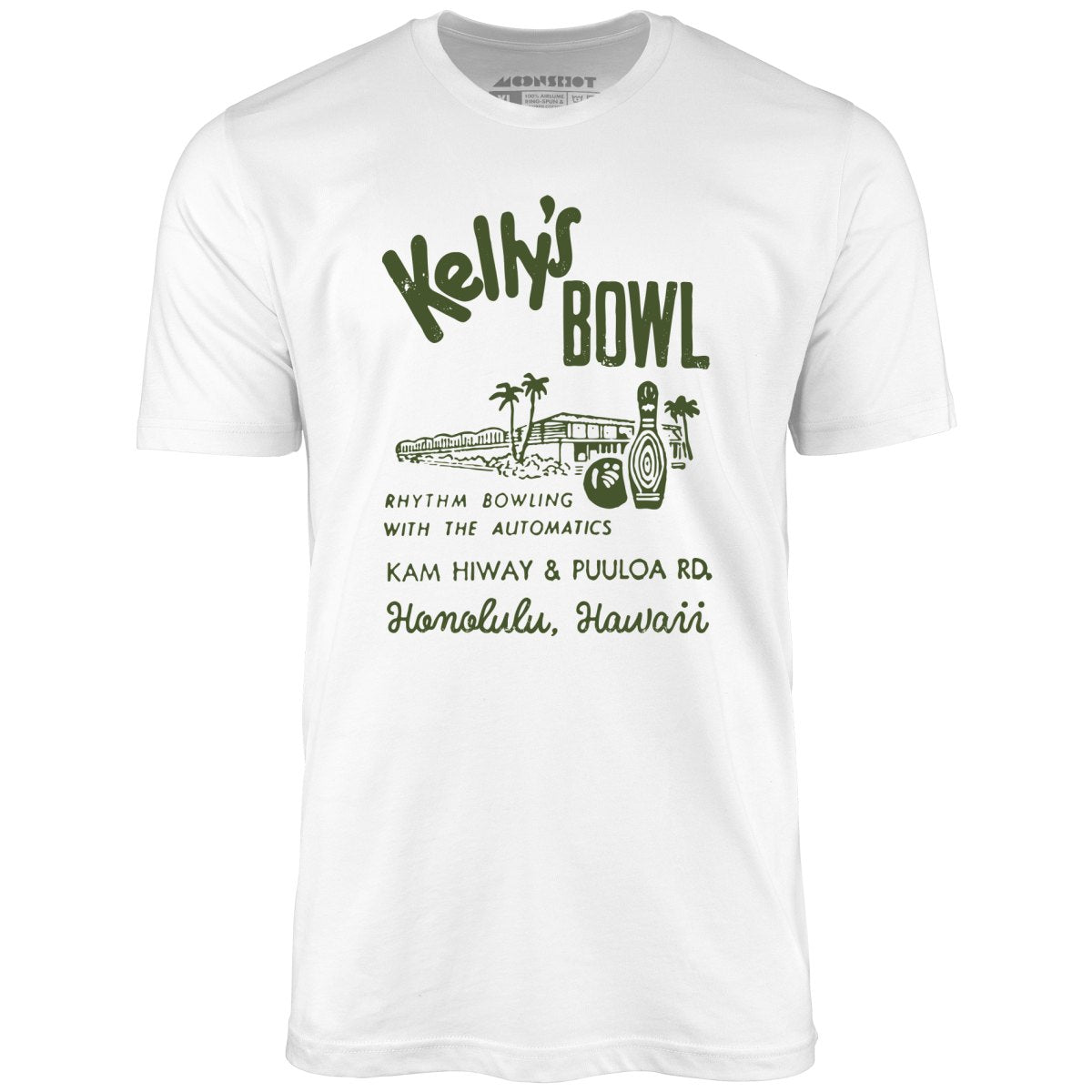 Kelly's Bowl - Honolulu, HI - Vintage Bowling Alley - Unisex T-Shirt