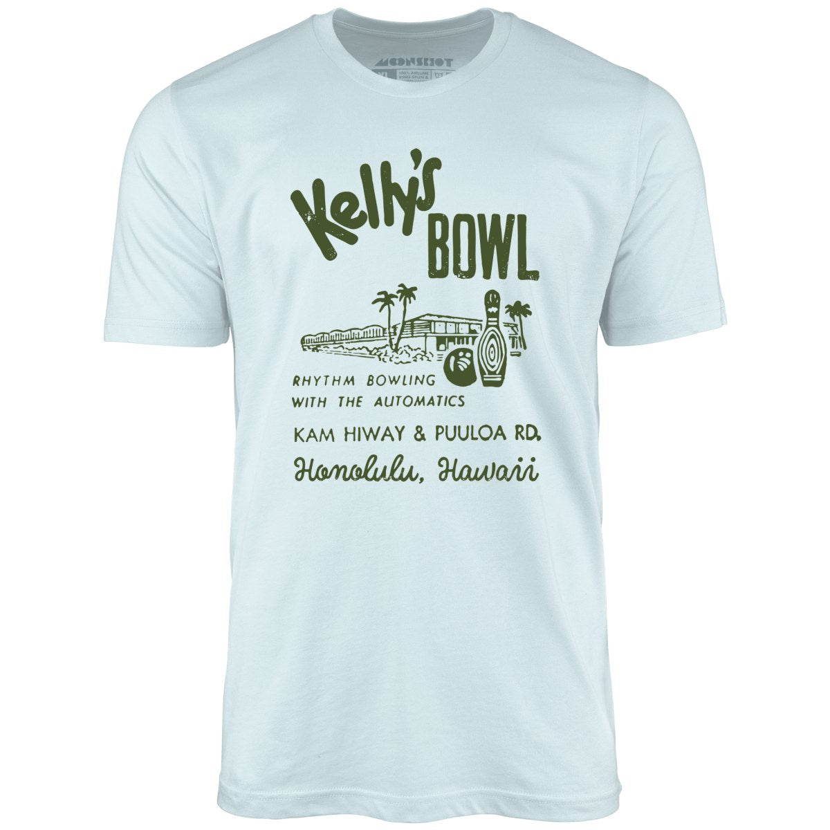 Kelly's Bowl - Honolulu, HI - Vintage Bowling Alley - Unisex T-Shirt