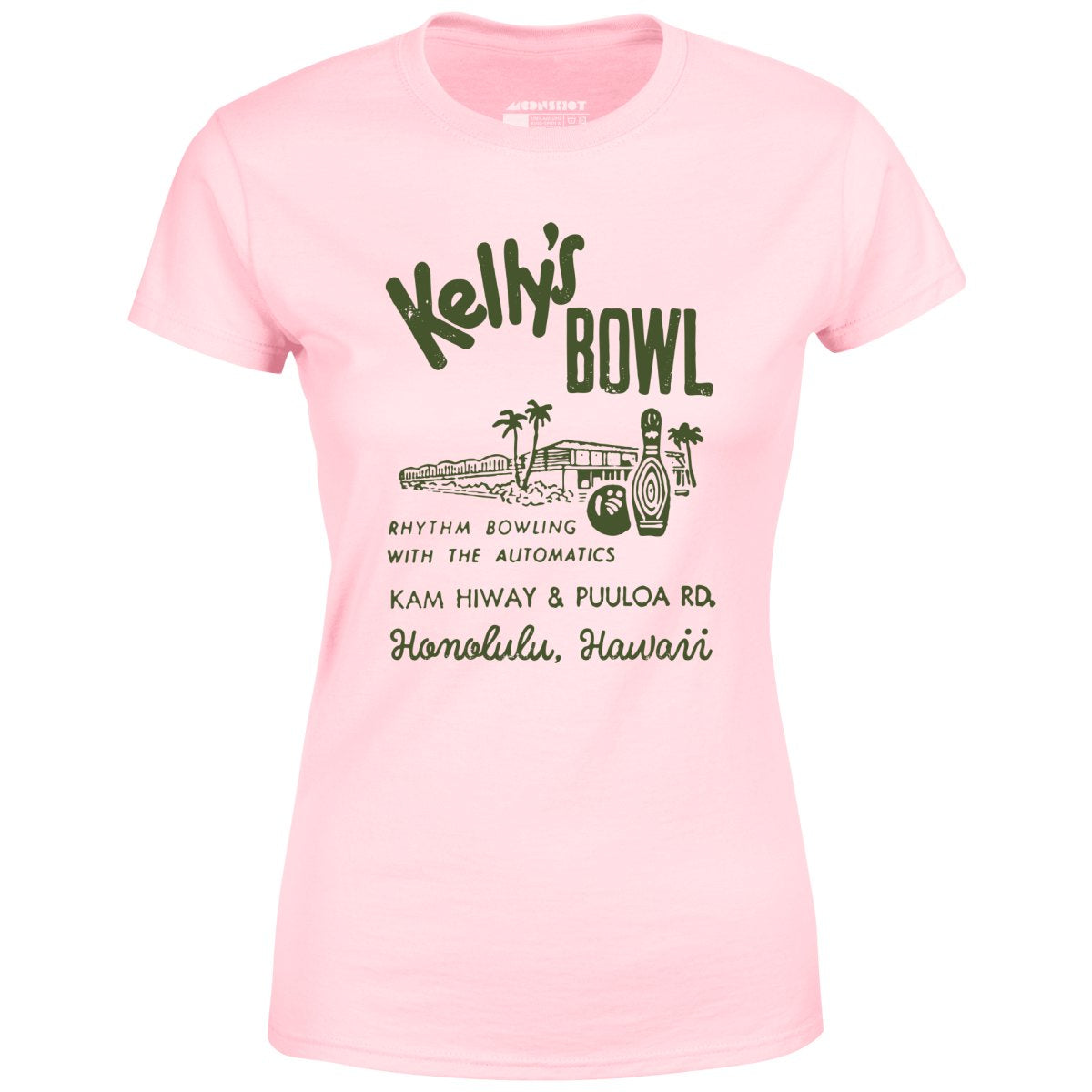 Kelly's Bowl - Honolulu, HI - Vintage Bowling Alley - Women's T-Shirt