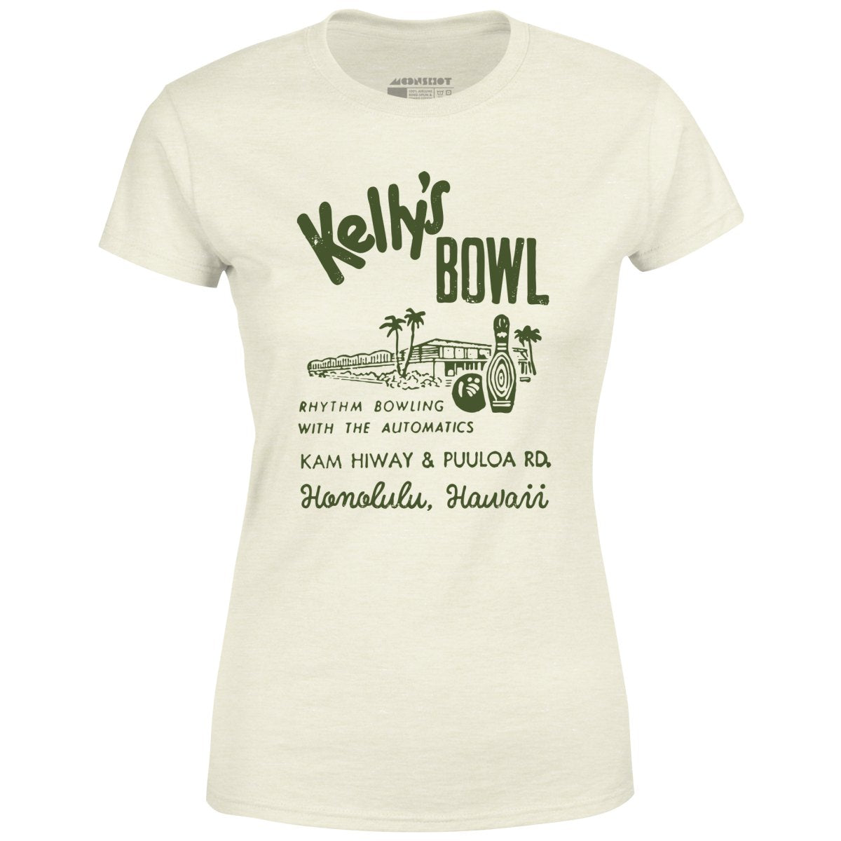Kelly's Bowl - Honolulu, HI - Vintage Bowling Alley - Women's T-Shirt