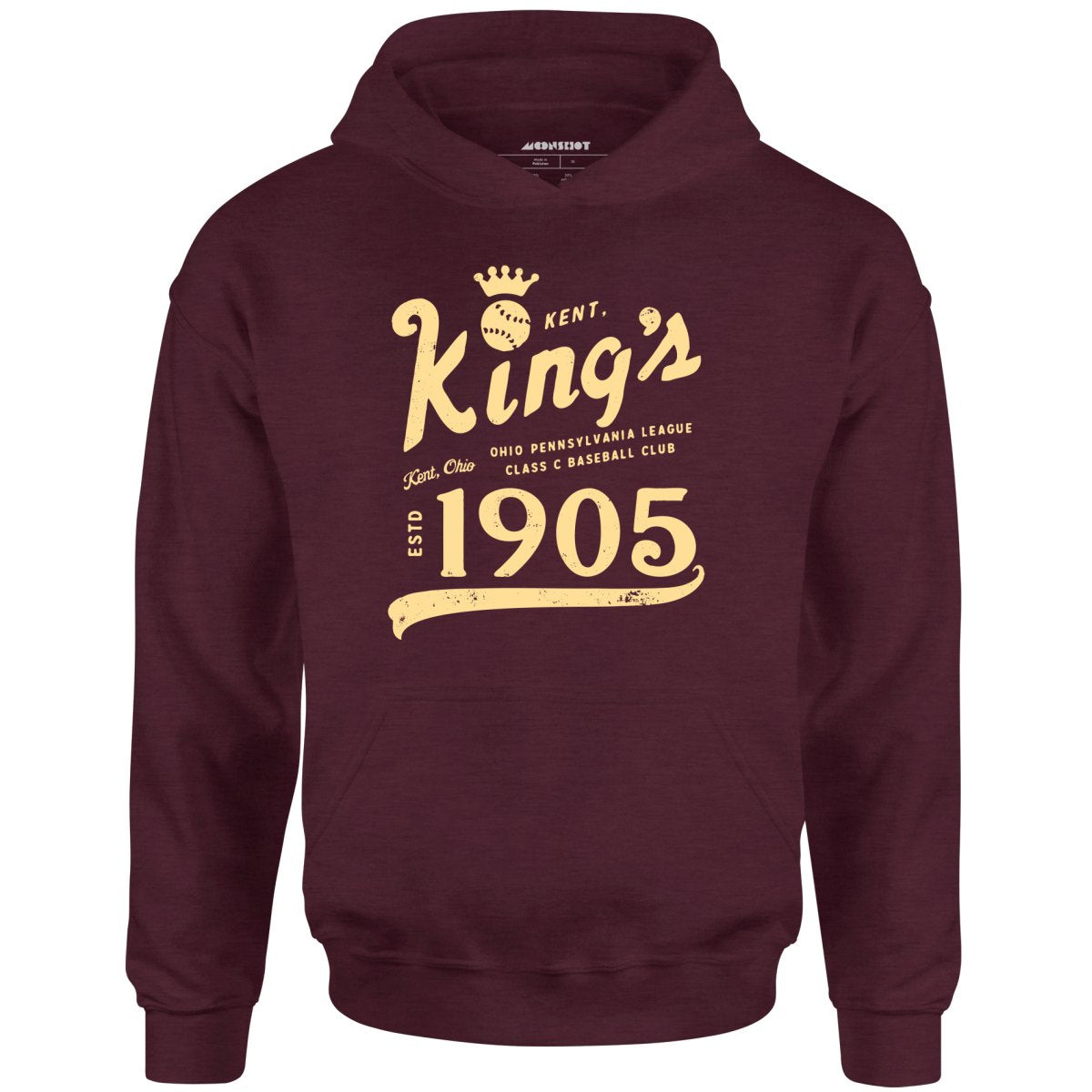 Kent Kings - Ohio - Vintage Defunct Baseball Teams - Unisex Hoodie