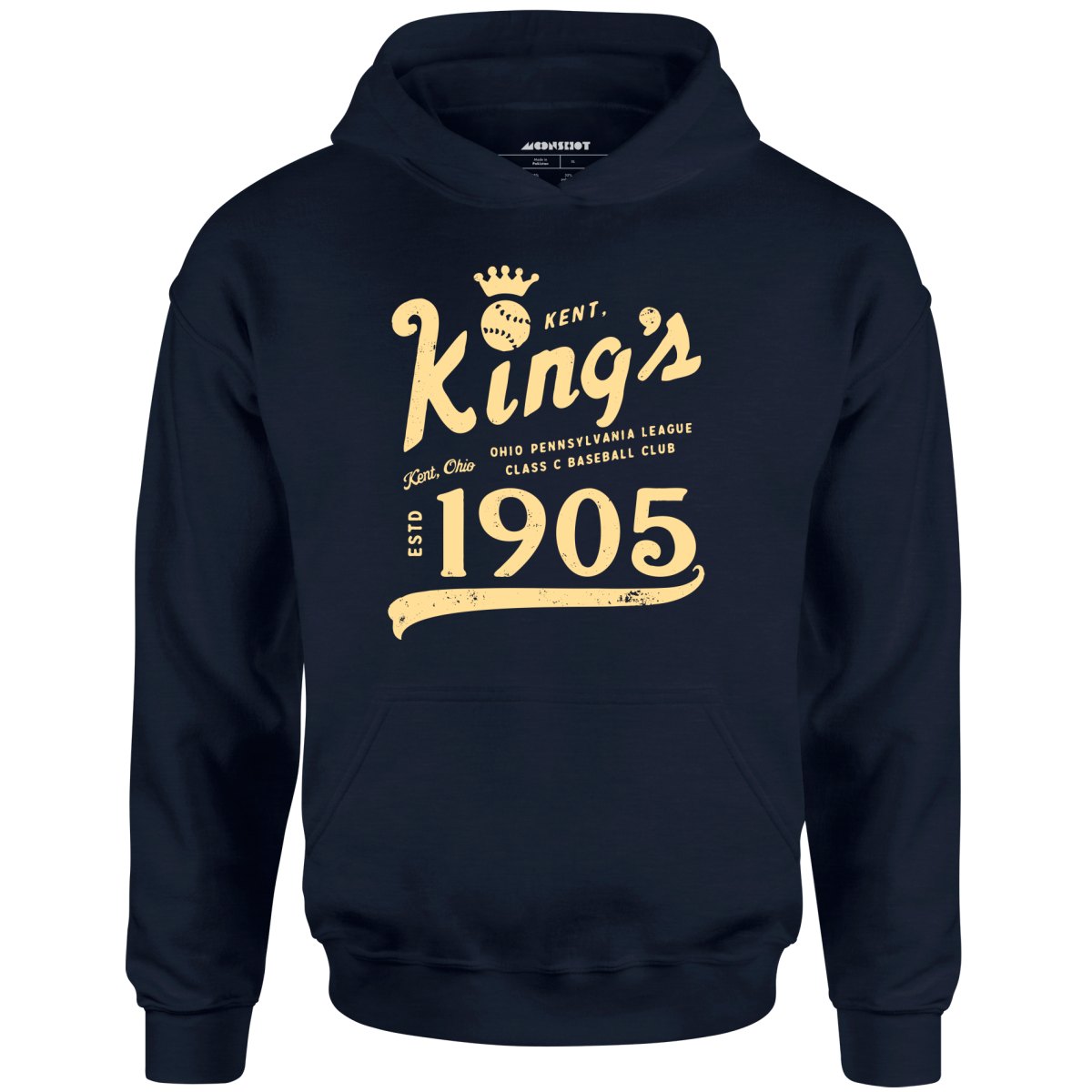 Kent Kings - Ohio - Vintage Defunct Baseball Teams - Unisex Hoodie