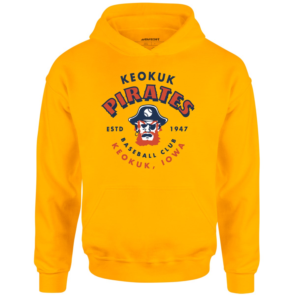 Keokuk Pirates - Iowa - Vintage Defunct Baseball Teams - Unisex Hoodie