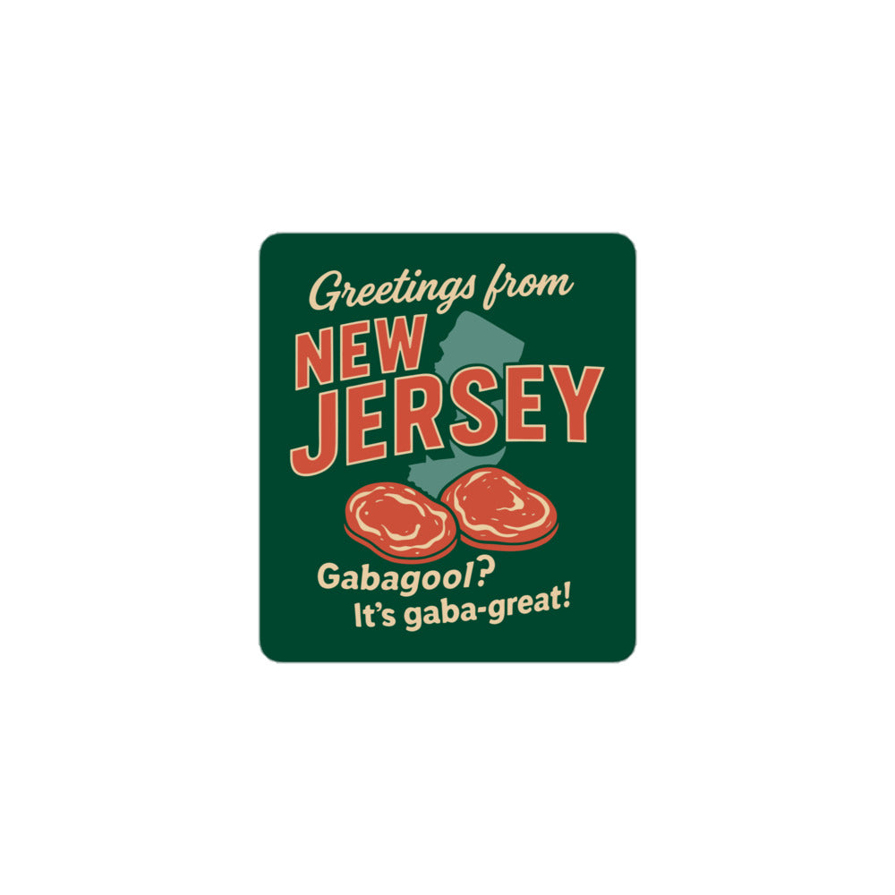 Greetings From New Jersey Sticker