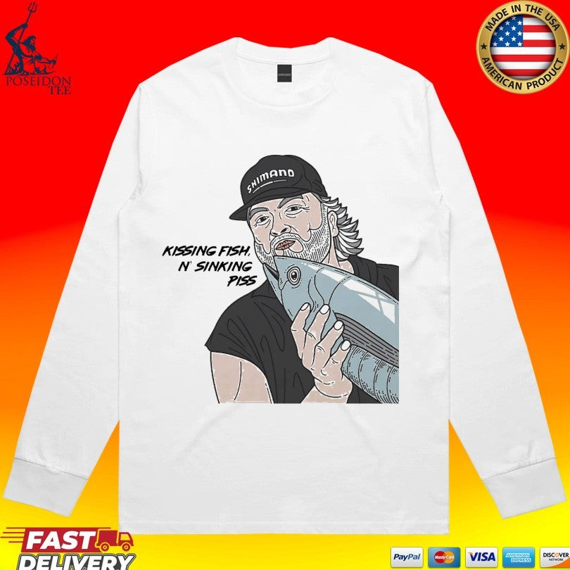 Kissing Fish N Sinking Piss T-shirt