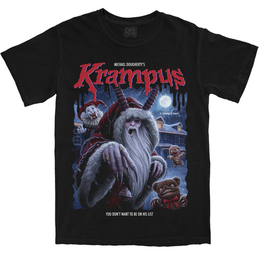 KRAMPUS: '90S HORROR PAPERBACK - T-SHIRT (COMFORT COLORS)