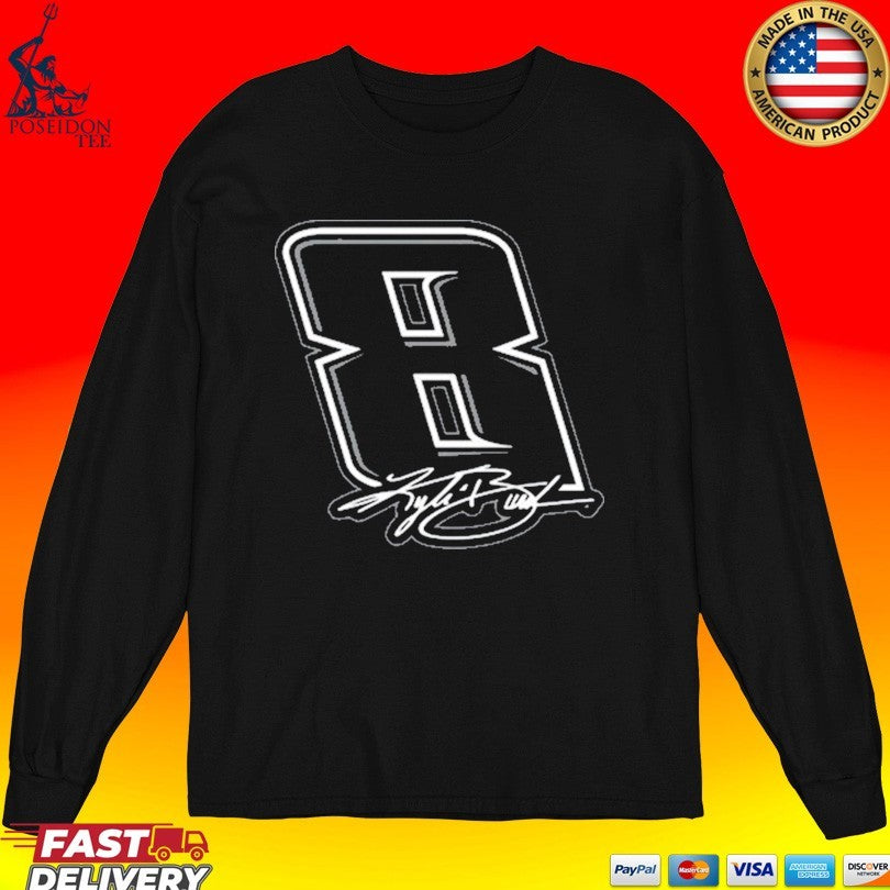 Kyle Busch Black No 8 T-shirt