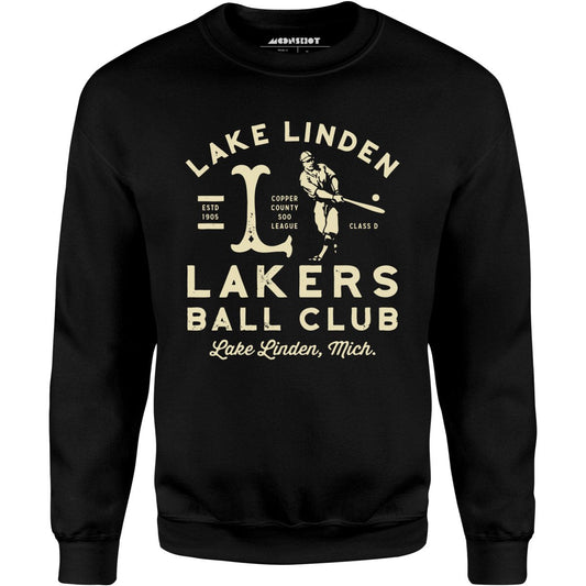 Lake Linden Lakers - Michigan - Vintage Defunct Baseball Teams - Unisex Sweatshirt