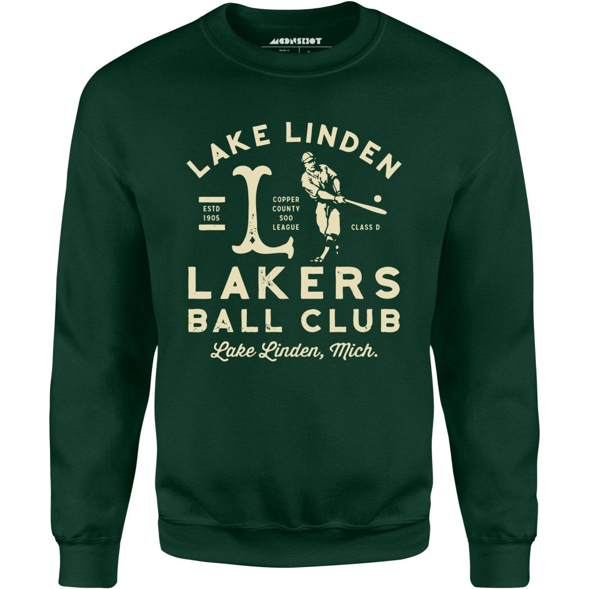 Lake Linden Lakers - Michigan - Vintage Defunct Baseball Teams - Unisex Sweatshirt