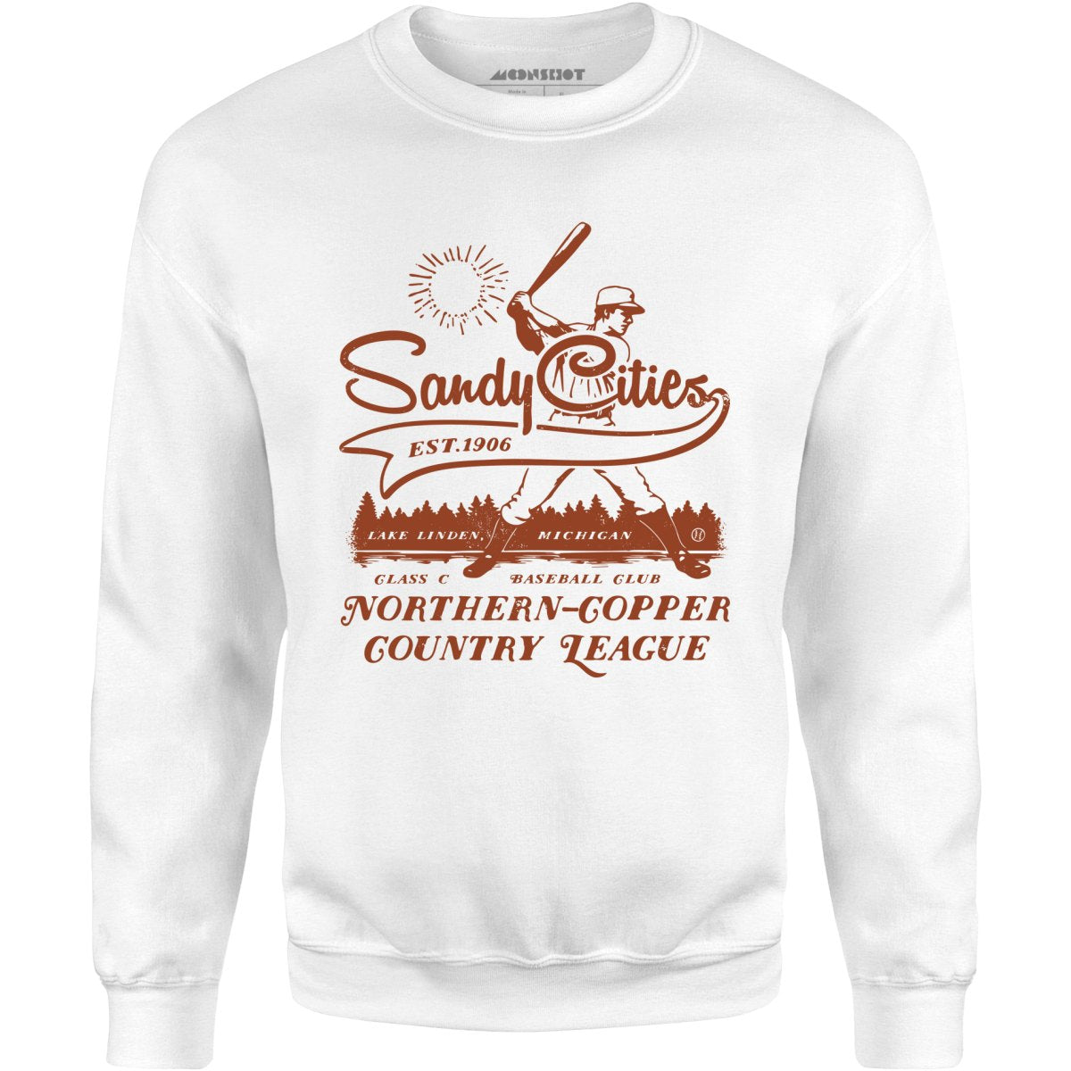 Lake Linden Sandy Cities - Michigan - Vintage Defunct Baseball Teams - Unisex Sweatshirt