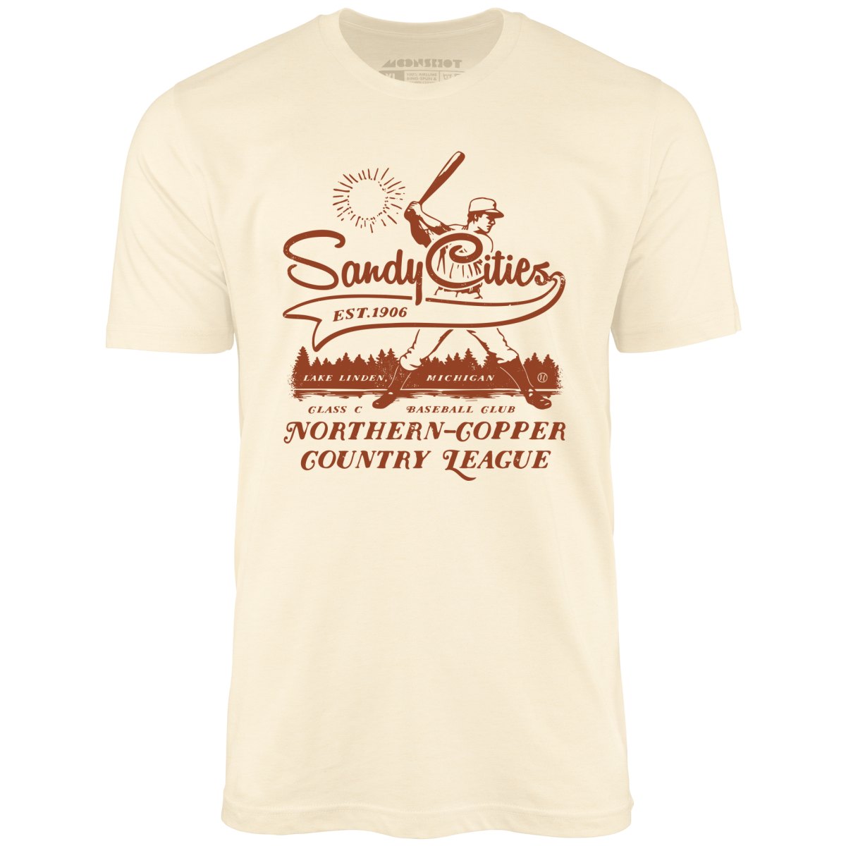 Lake Linden Sandy Cities - Michigan - Vintage Defunct Baseball Teams - Unisex T-Shirt