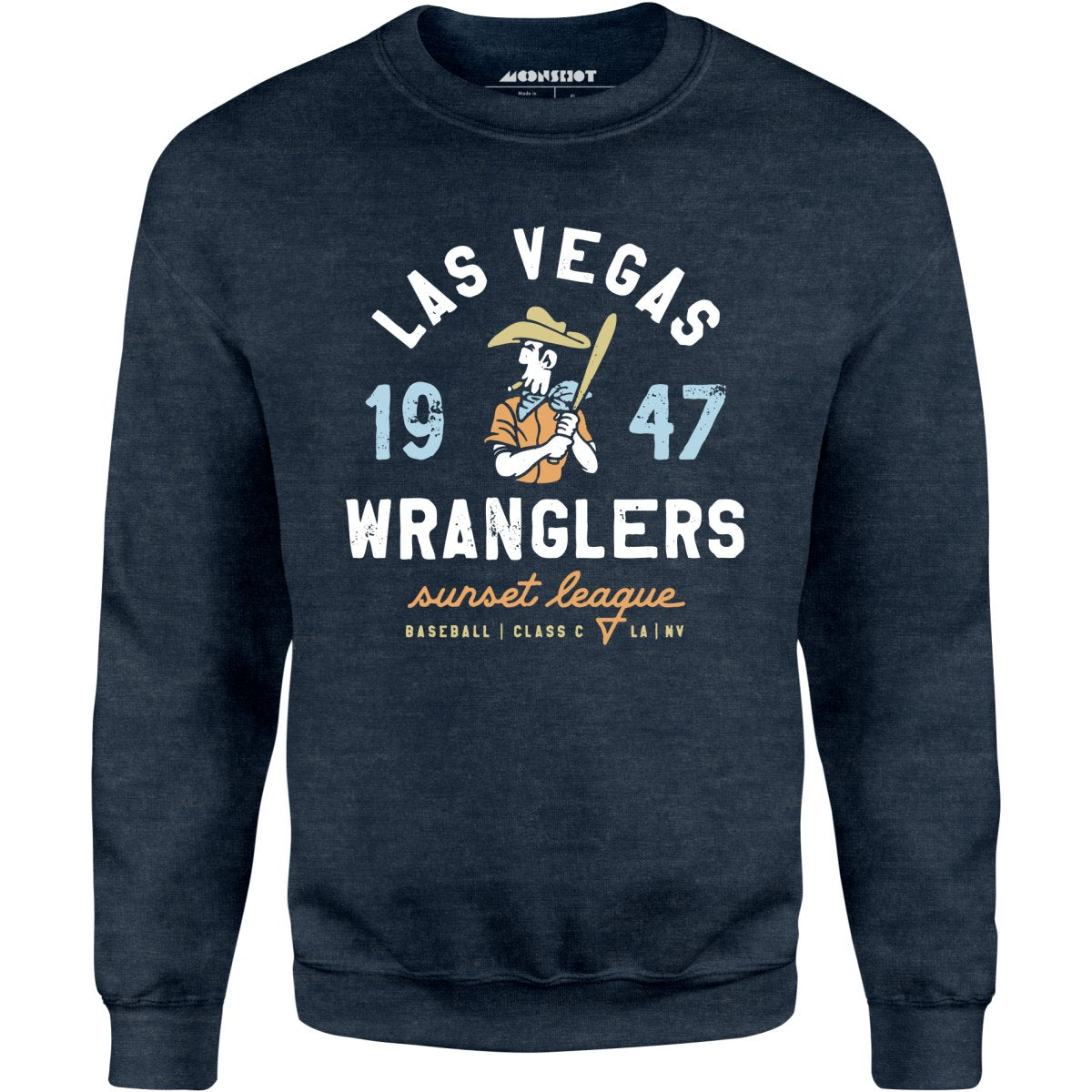 Las Vegas Wranglers - Nevada - Vintage Defunct Baseball Teams - Unisex Sweatshirt