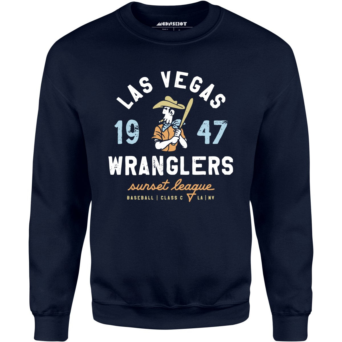 Las Vegas Wranglers - Nevada - Vintage Defunct Baseball Teams - Unisex Sweatshirt