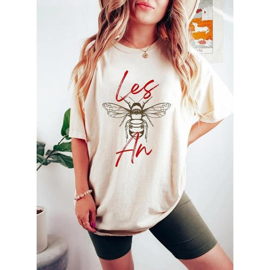 les bee an shirt | lesbian shirt | boho cottagecore lesbian | subtle lesbian | femme lesbian | butch lesbian | wlw lesbian | queer |discreet  T-shirt, sweater and Hoodie
