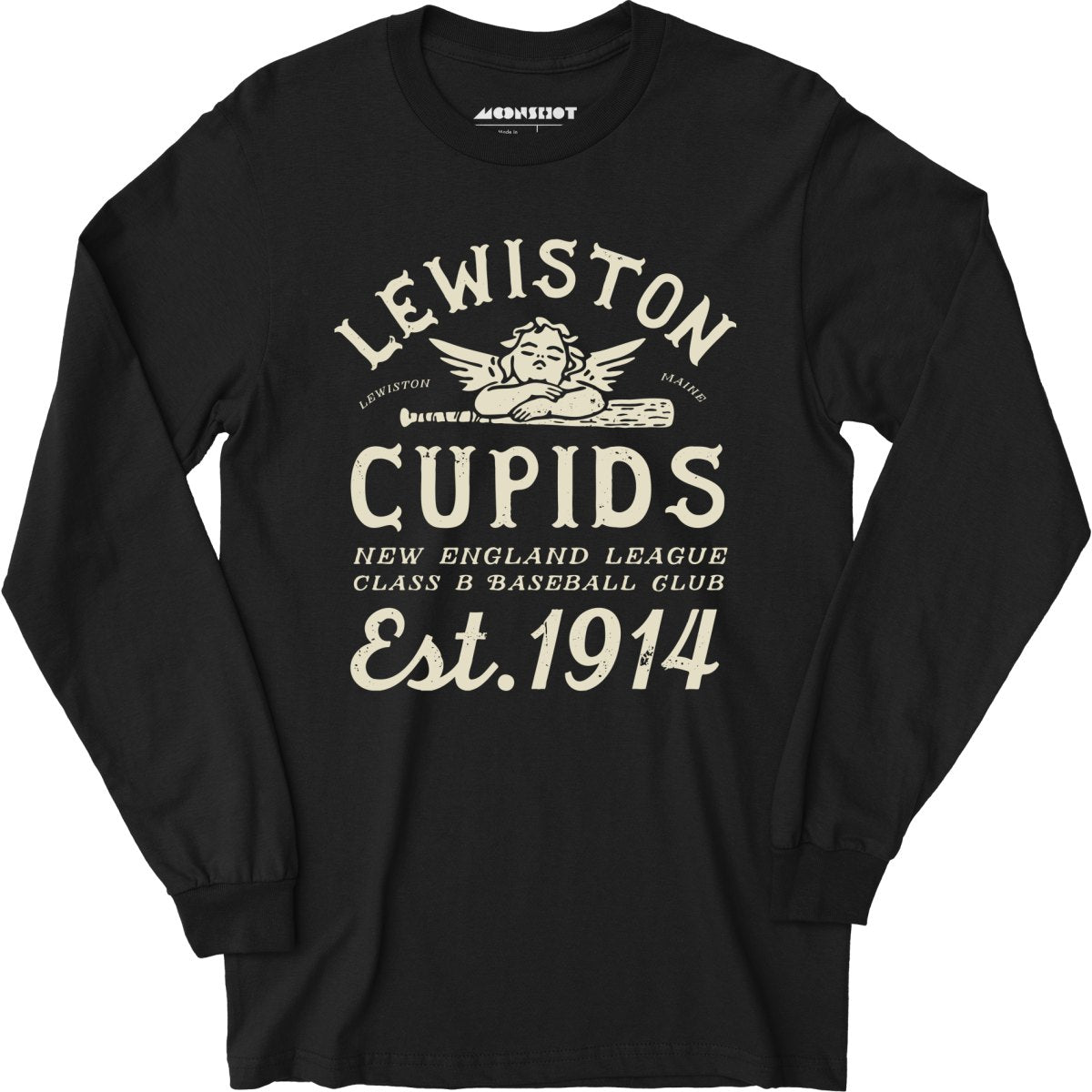 Lewiston Cupids - Maine - Vintage Defunct Baseball Teams - Long Sleeve T-Shirt
