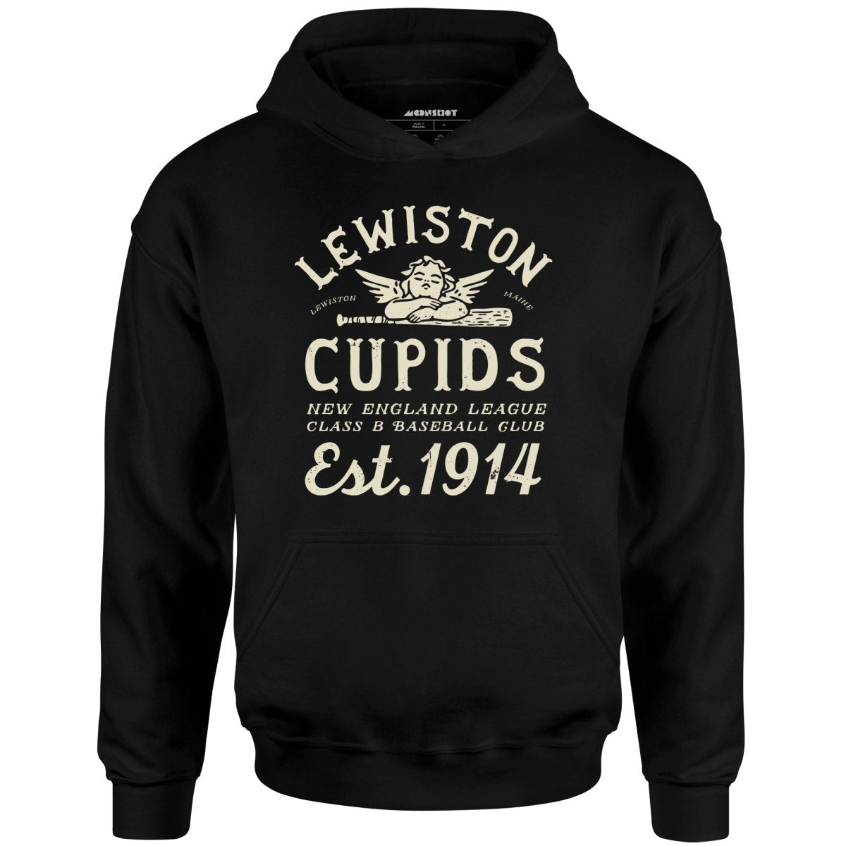 Lewiston Cupids - Maine - Vintage Defunct Baseball Teams - Unisex Hoodie
