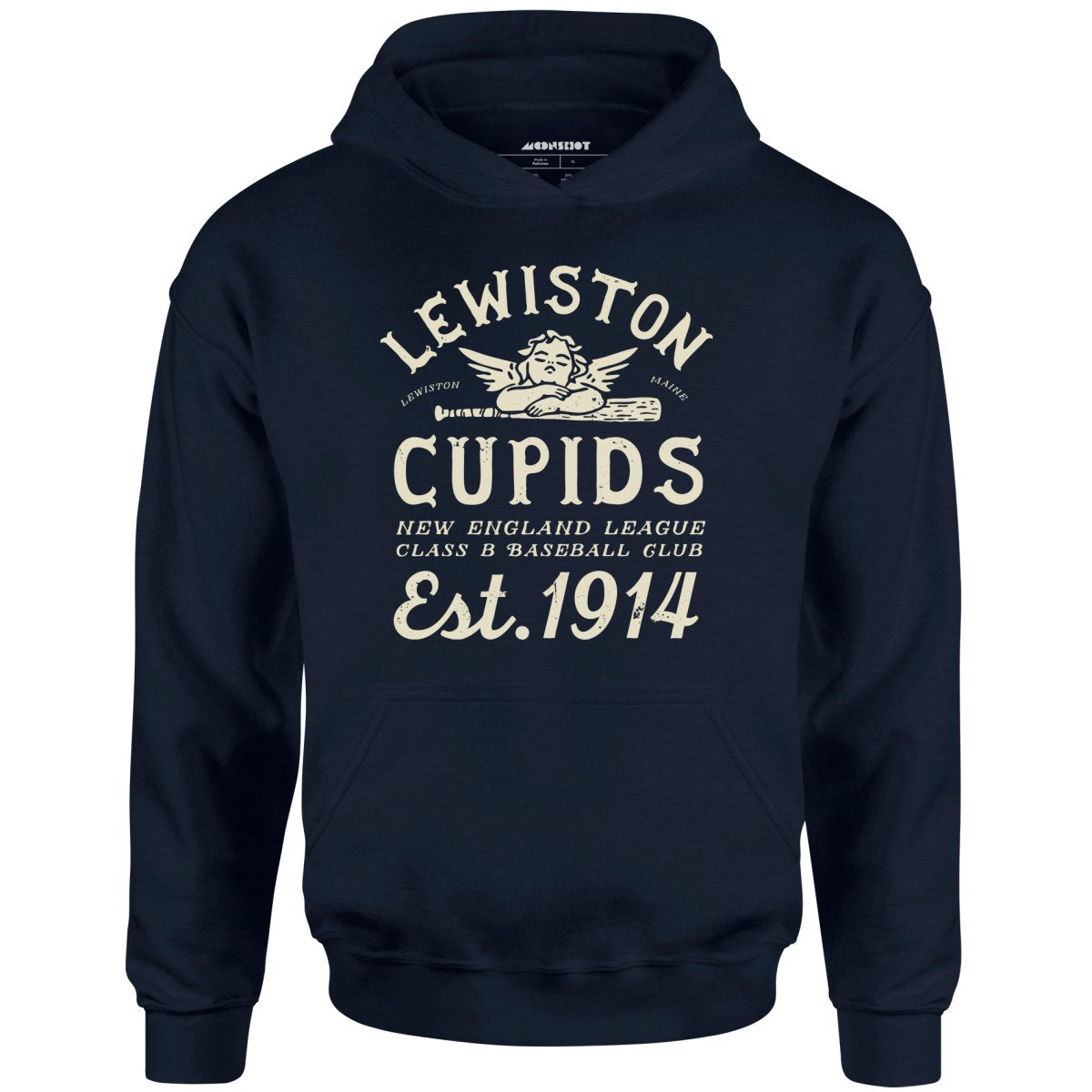 Lewiston Cupids - Maine - Vintage Defunct Baseball Teams - Unisex Hoodie
