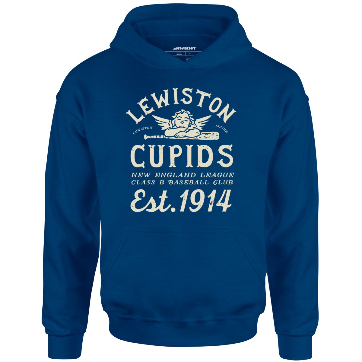 Lewiston Cupids - Maine - Vintage Defunct Baseball Teams - Unisex Hoodie