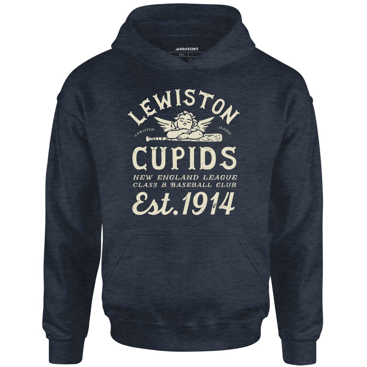 Lewiston Cupids - Maine - Vintage Defunct Baseball Teams - Unisex Hoodie