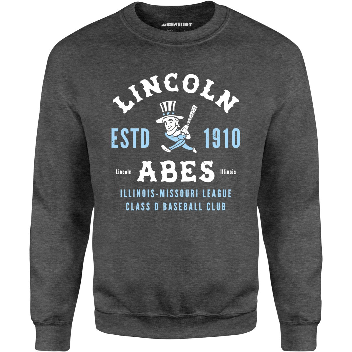 Lincoln Abes - Illinois - Vintage Defunct Baseball Teams - Unisex Sweatshirt