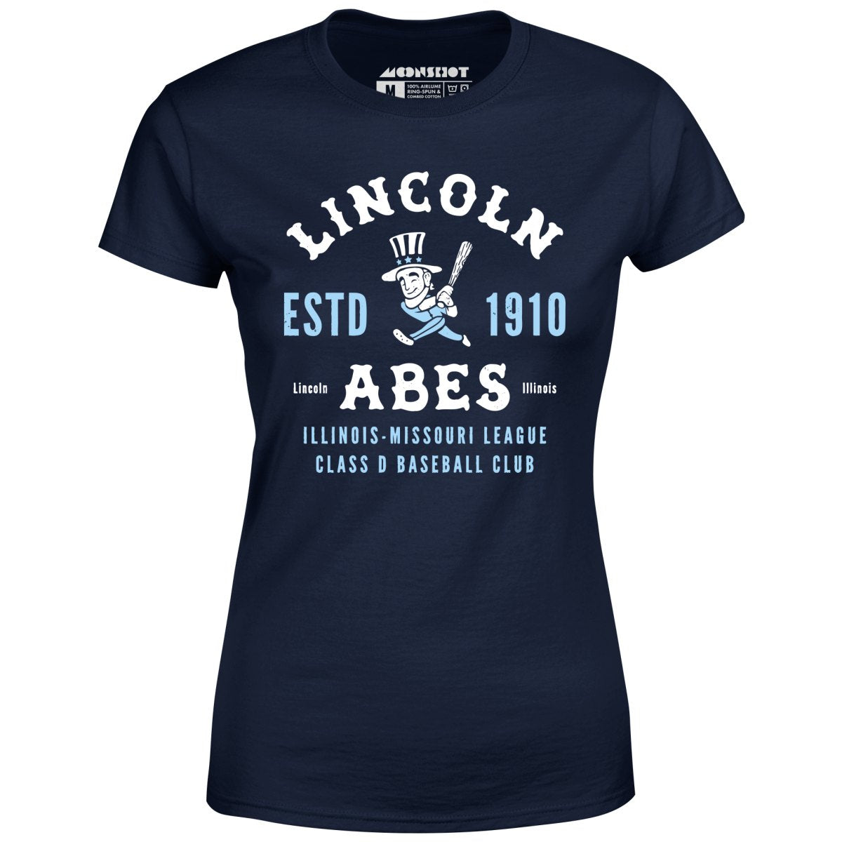 Lincoln Abes - Illinois - Vintage Defunct Baseball Teams - Women's T-Shirt