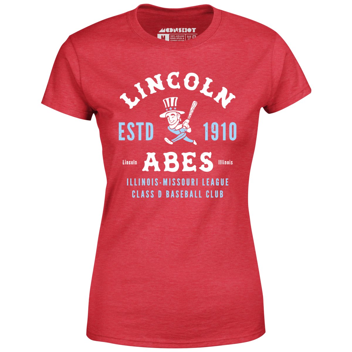 Lincoln Abes - Illinois - Vintage Defunct Baseball Teams - Women's T-Shirt
