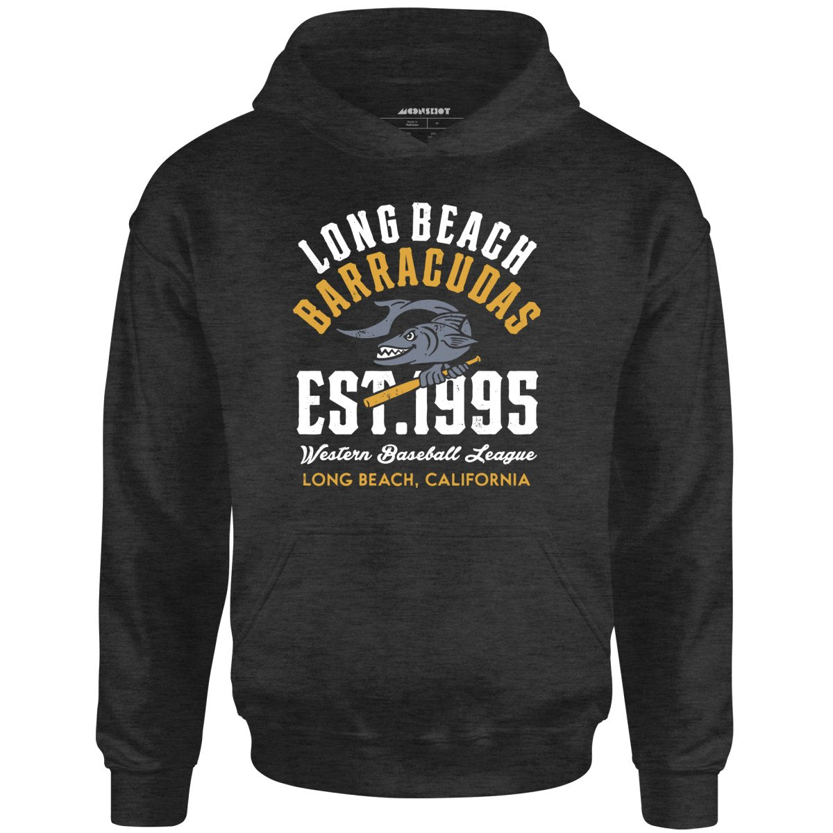 Long Beach Barracudas - California - Vintage Defunct Baseball Teams - Unisex Hoodie