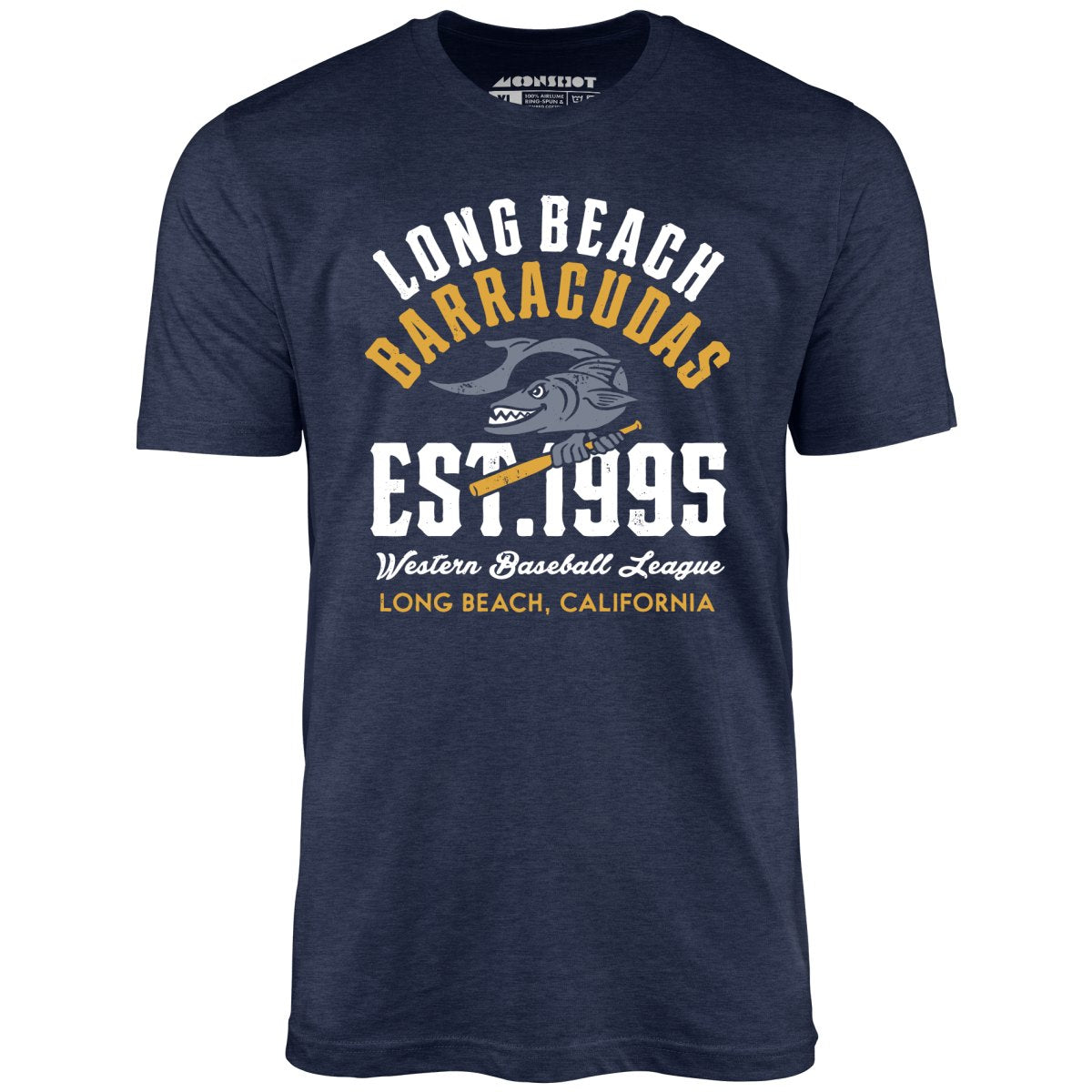 Long Beach Barracudas - California - Vintage Defunct Baseball Teams - Unisex T-Shirt