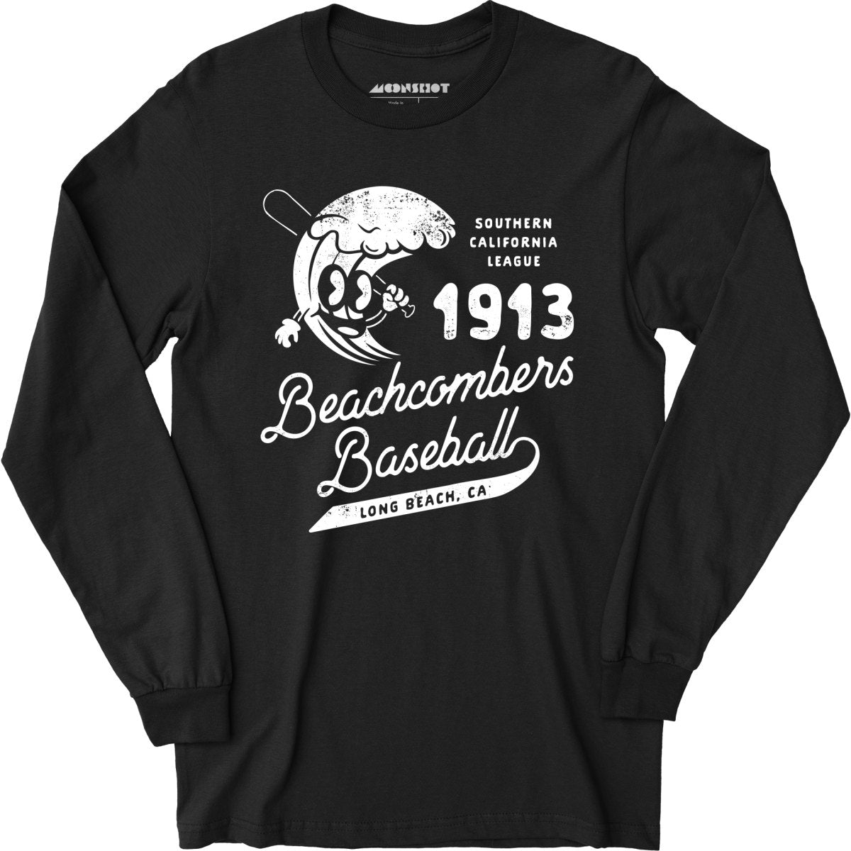 Long Beach Beachcombers - California - Vintage Defunct Baseball Teams - Long Sleeve T-Shirt