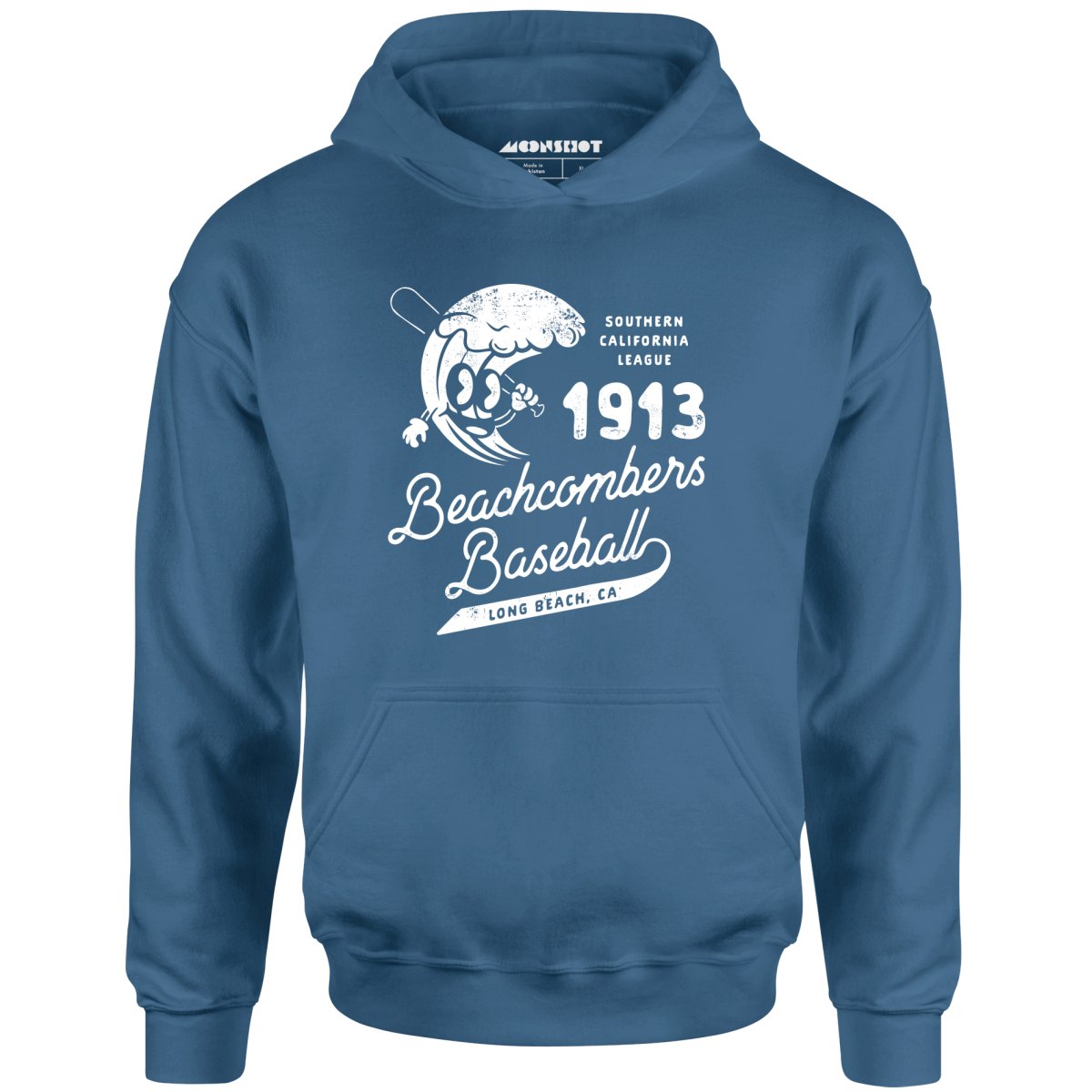 Long Beach Beachcombers - California - Vintage Defunct Baseball Teams - Unisex Hoodie