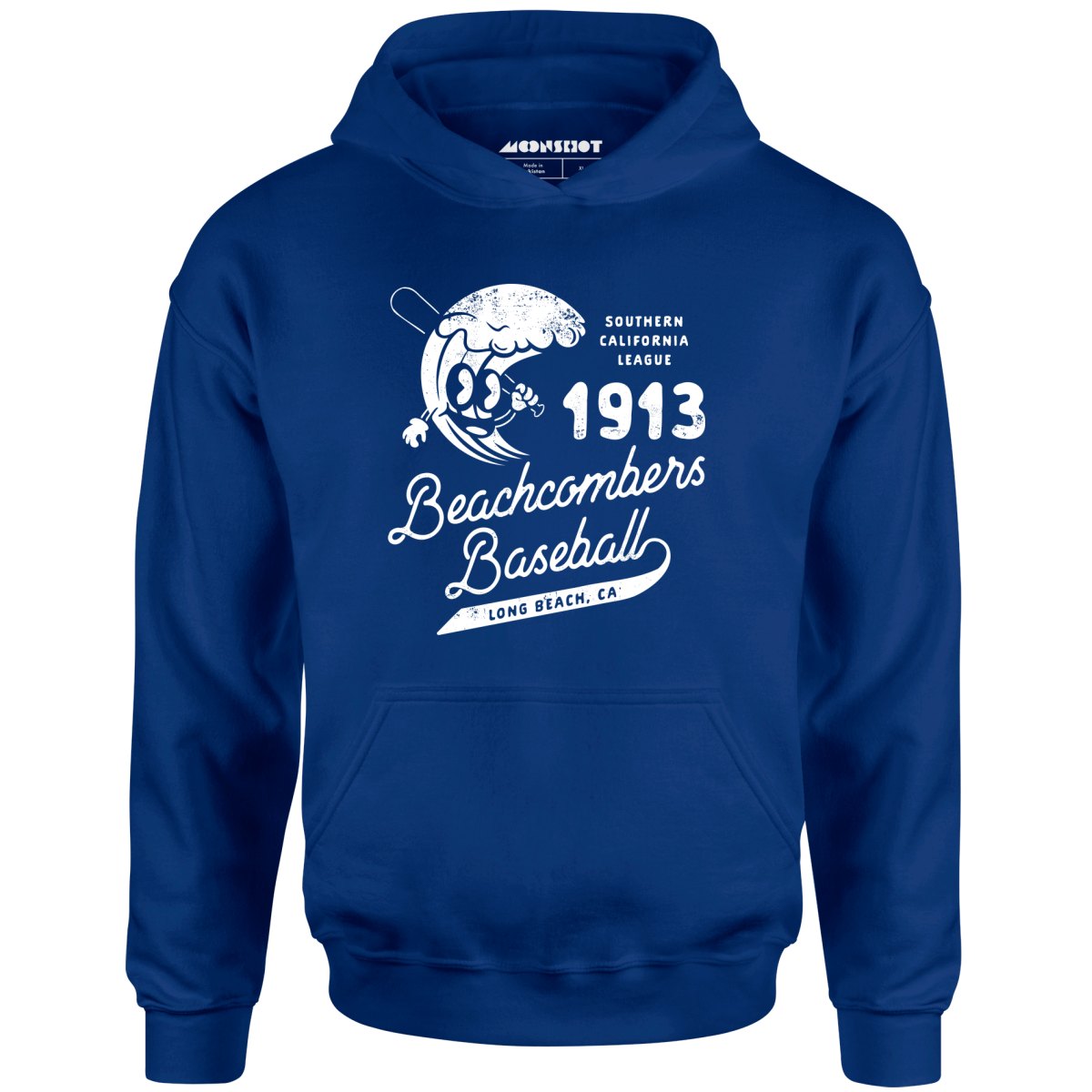 Long Beach Beachcombers - California - Vintage Defunct Baseball Teams - Unisex Hoodie