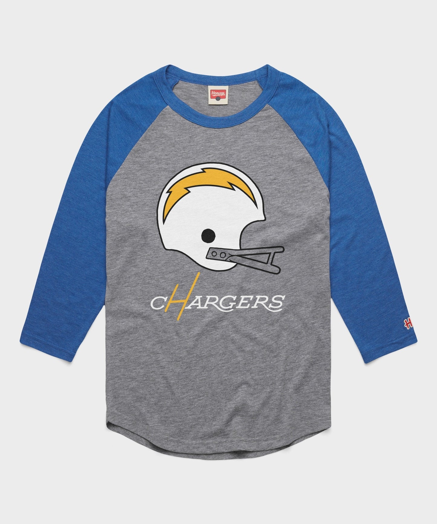 Los Angeles Chargers Big Helmet Raglan