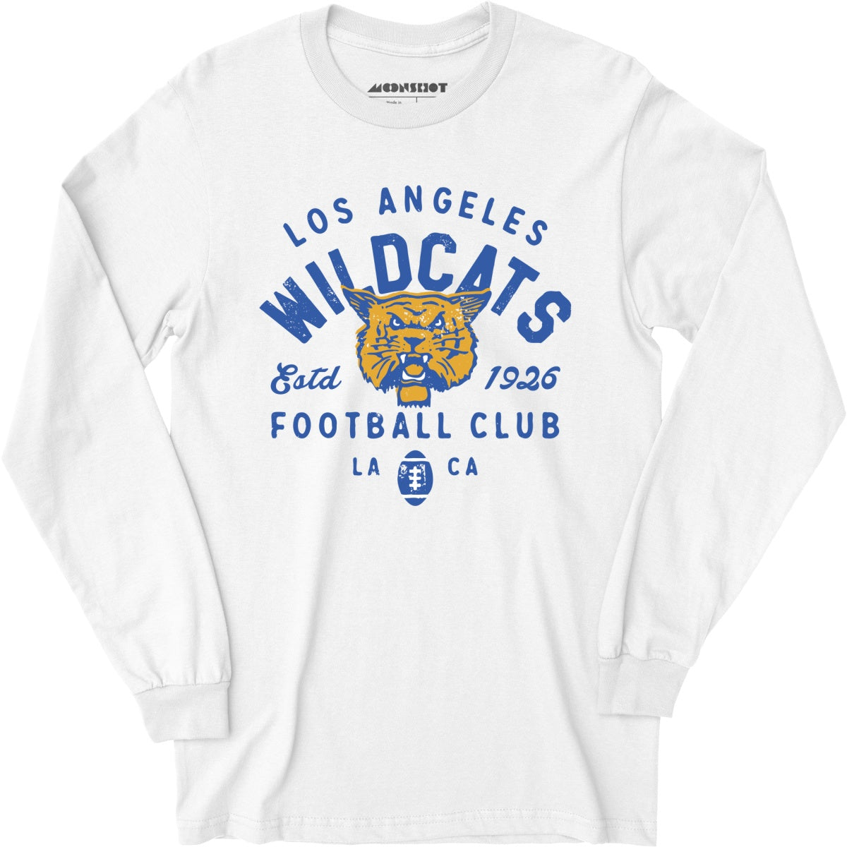 Los Angeles Wildcats - California - Vintage Defunct Football Teams - Long Sleeve T-Shirt