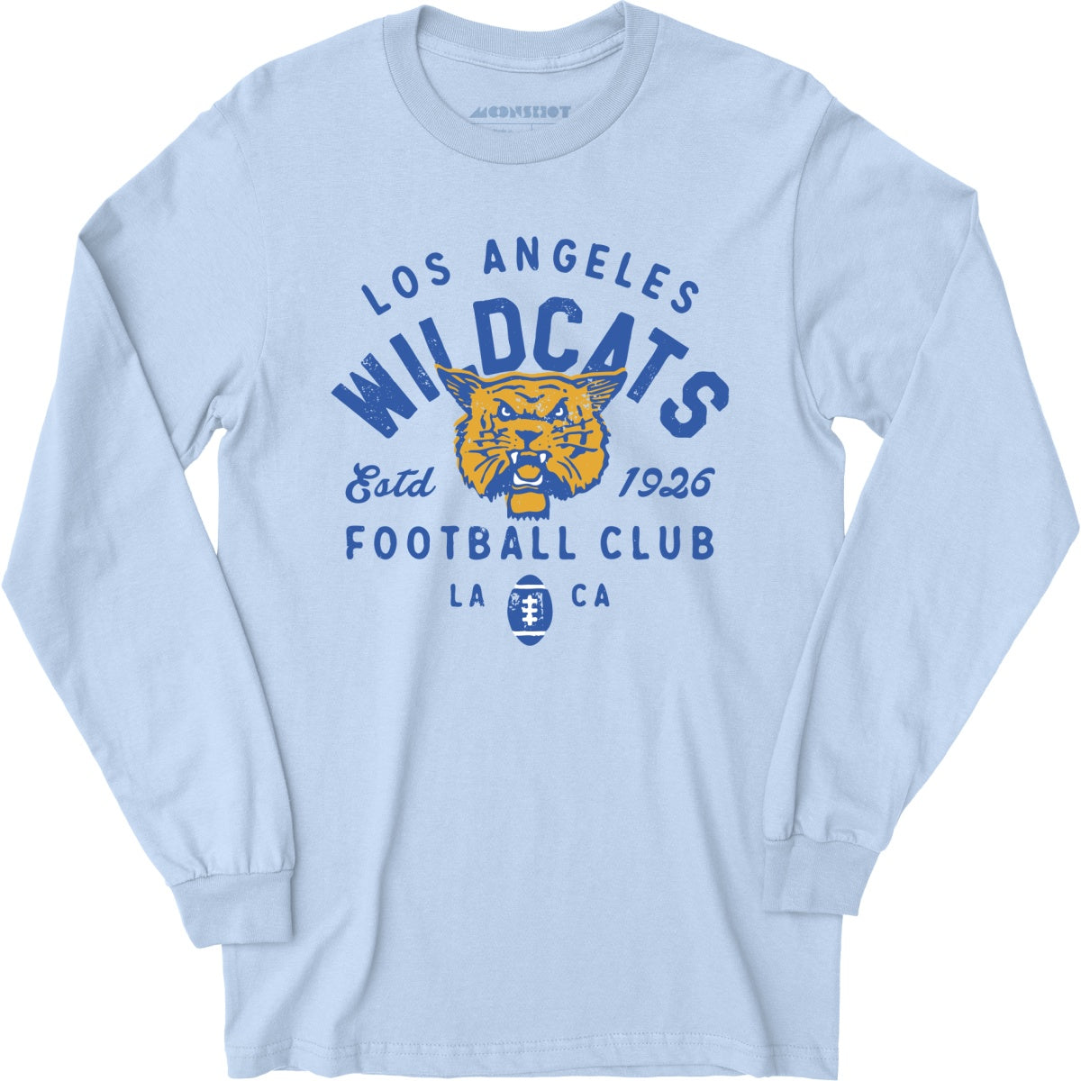 Los Angeles Wildcats - California - Vintage Defunct Football Teams - Long Sleeve T-Shirt