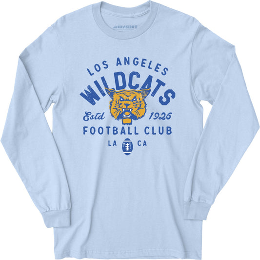 Los Angeles Wildcats - California - Vintage Defunct Football Teams - Long Sleeve T-Shirt