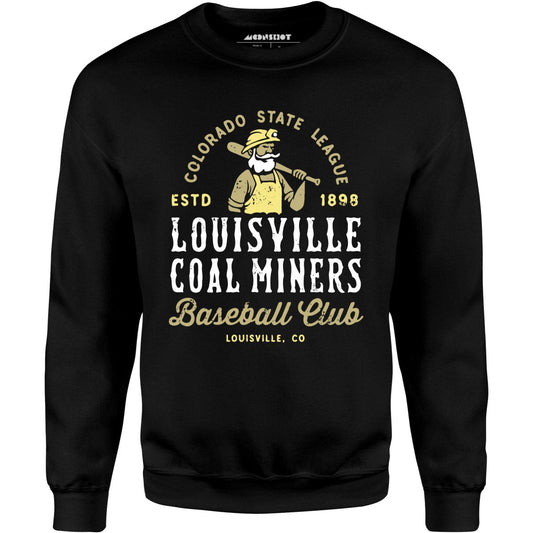 Louisville Coal Miners - Colorado - Vintage Defunct Baseball Teams - Unisex Sweatshirt