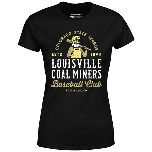 Louisville Coal Miners - Colorado - Vintage Defunct Baseball Teams - Women's T-Shirt