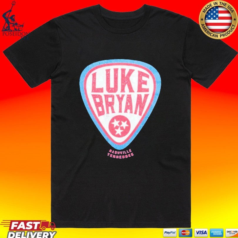 Luke Bryan Nashville Tennesse Pick T-shirt