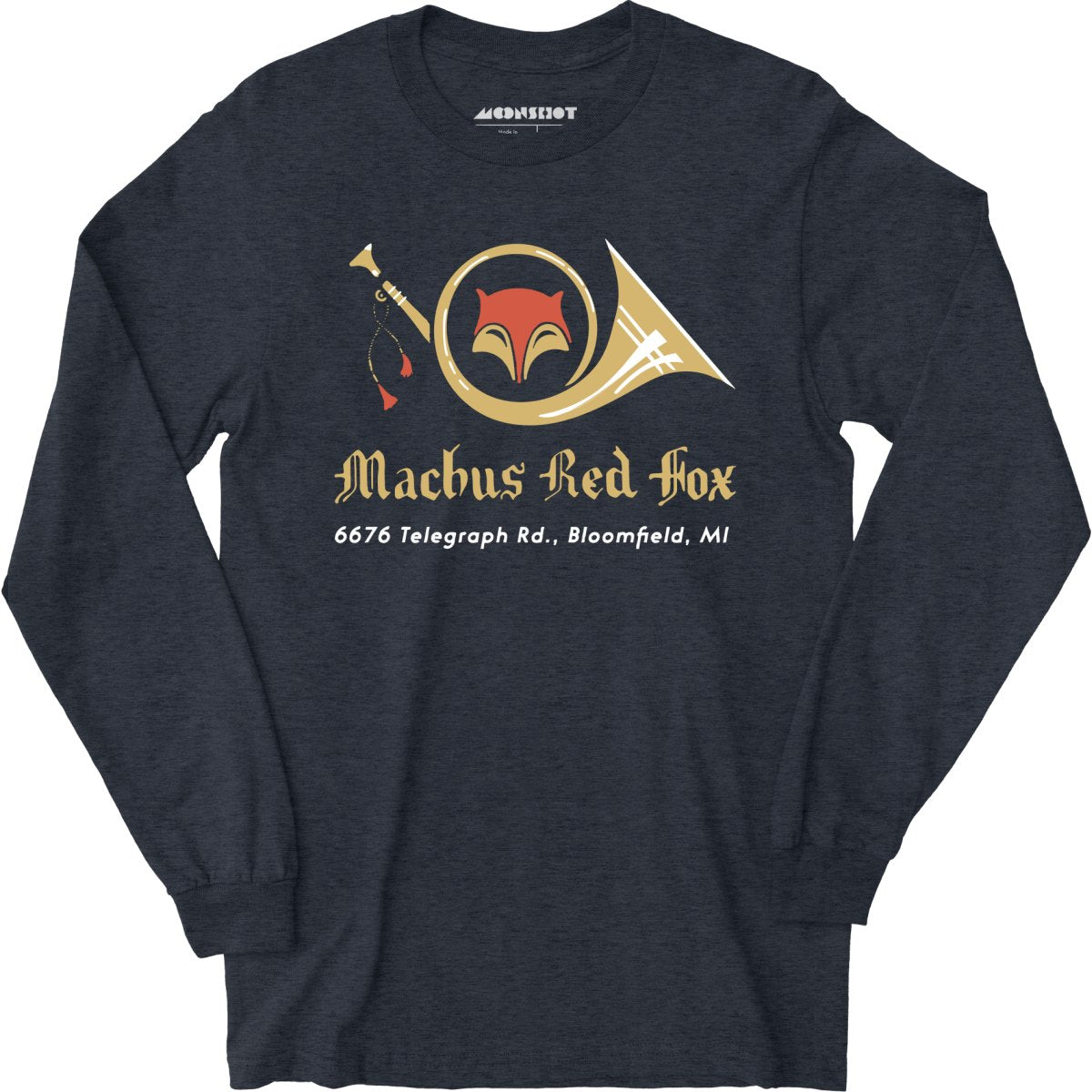 Machus Red Fox - Bloomfield, MI - Vintage Restaurant - Long Sleeve T-Shirt