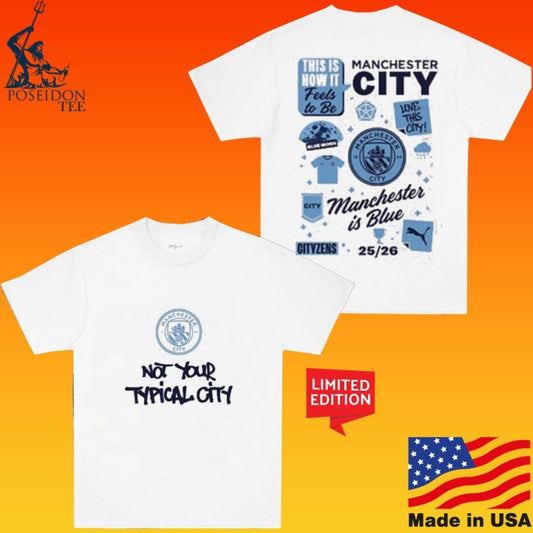 Manchester City Women’s Super League Champions 2025-26 Parade Not Your Typical City T-shirt