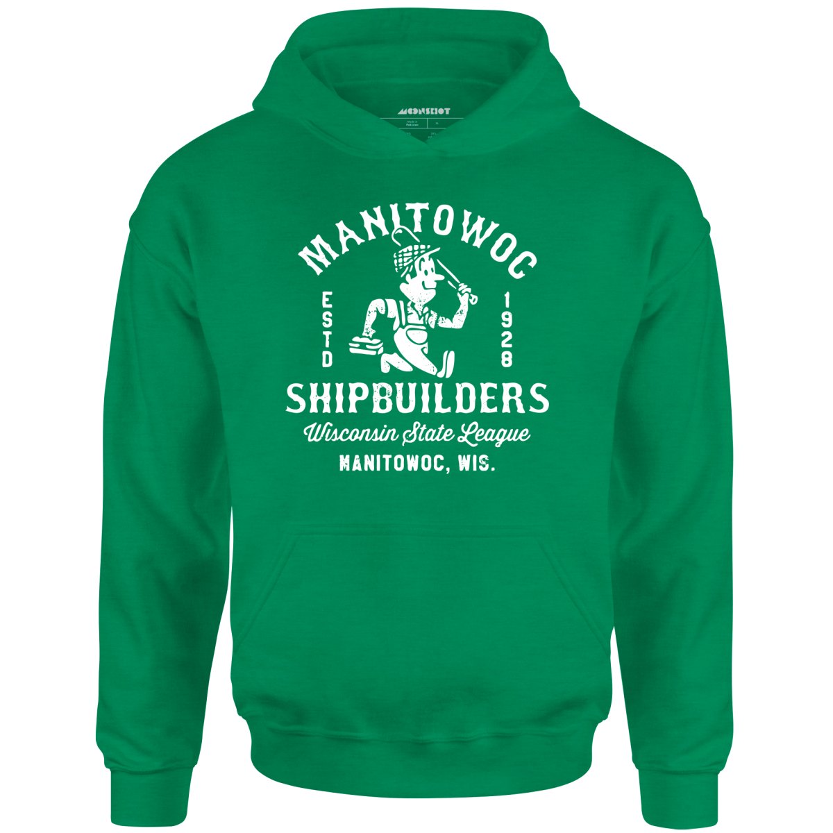 Manitowoc Shipbuilders - Wisconsin - Vintage Defunct Baseball Teams - Unisex Hoodie