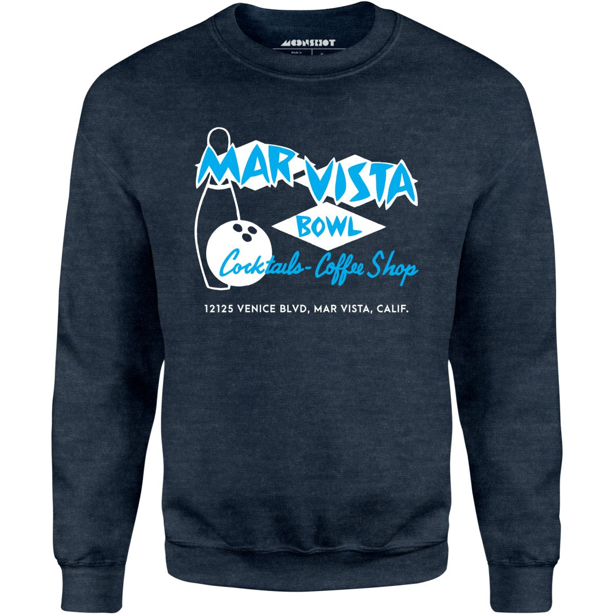 Mar Vista Bowl - Los Angeles, CA - Vintage Bowling Alley - Unisex Sweatshirt