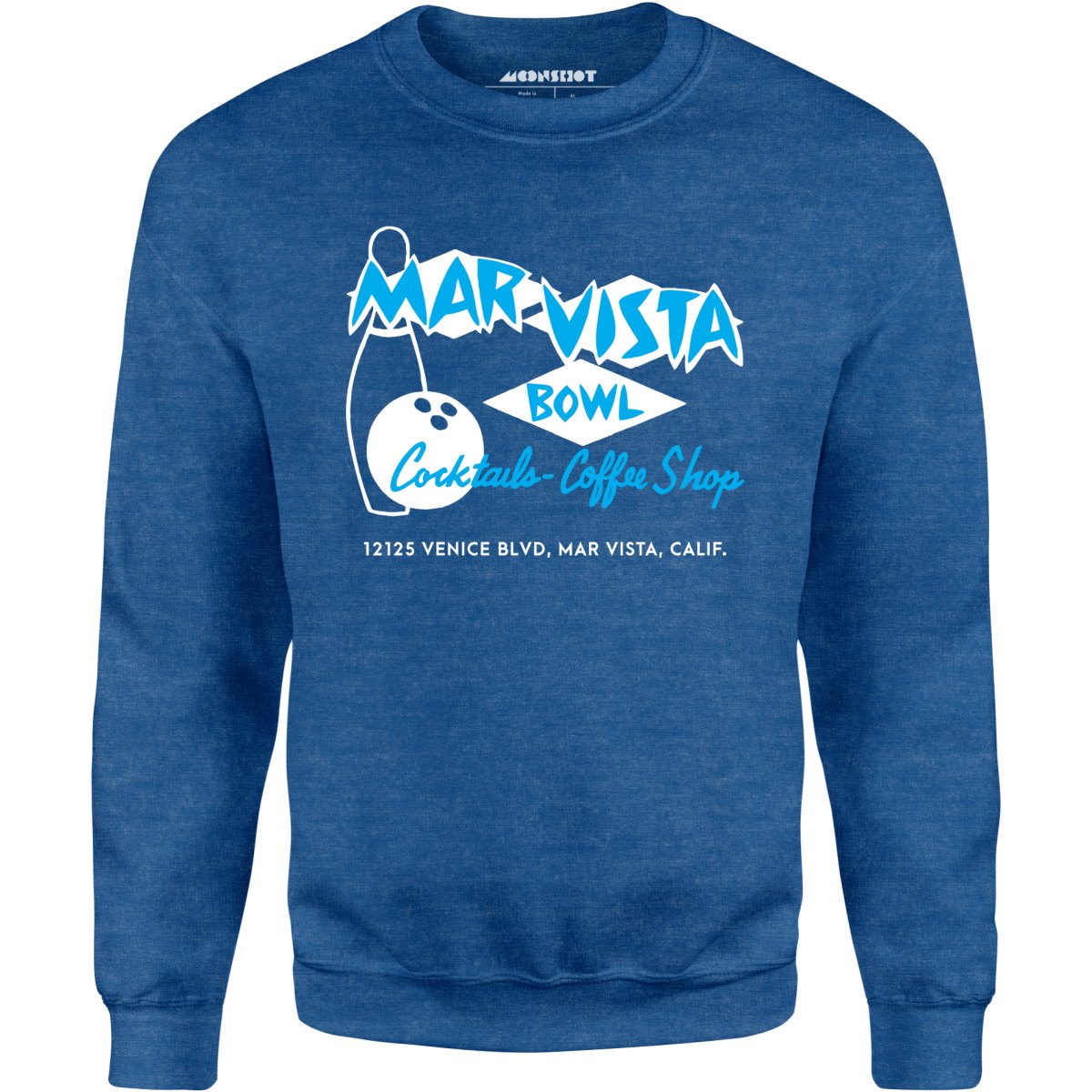 Mar Vista Bowl - Los Angeles, CA - Vintage Bowling Alley - Unisex Sweatshirt