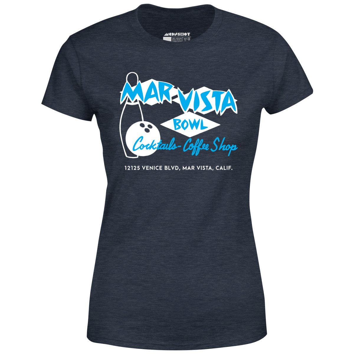 Mar Vista Bowl - Los Angeles, CA - Vintage Bowling Alley - Women's T-Shirt