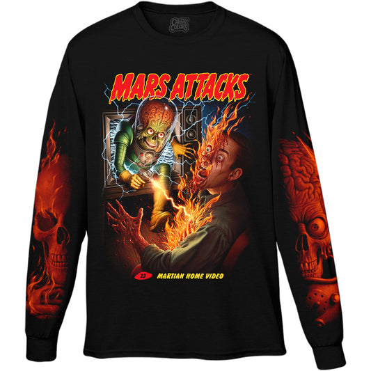 MARS ATTACKS: MARTIAN HOME VIDEO - LONG SLEEVE SHIRT