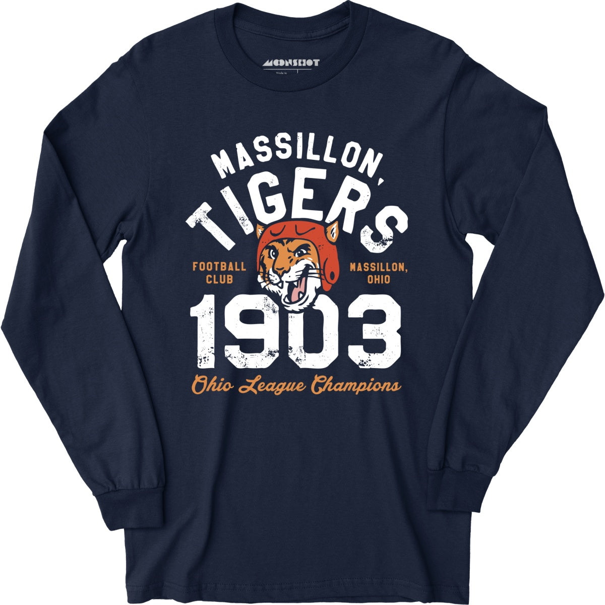 Massillon Tigers - Ohio - Vintage Defunct Football Teams - Long Sleeve T-Shirt
