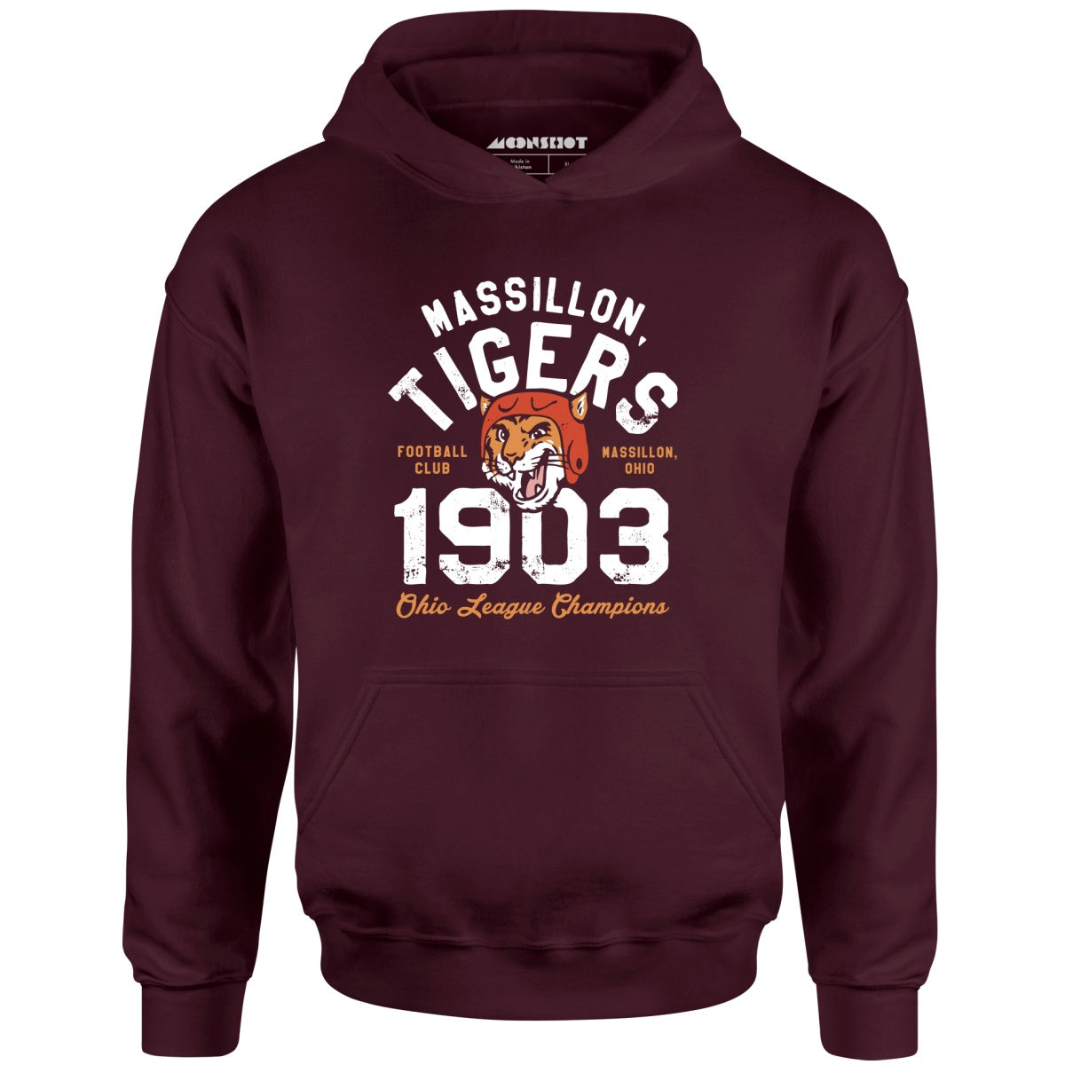 Massillon Tigers - Ohio - Vintage Defunct Football Teams - Unisex Hoodie